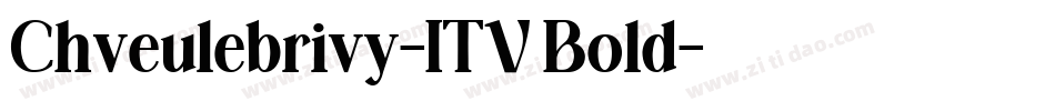 Chveulebrivy-ITV Bold字体转换
